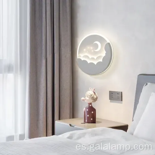 Lámpara creativa de techo de luna de dibujos animados para habitaciones para niños